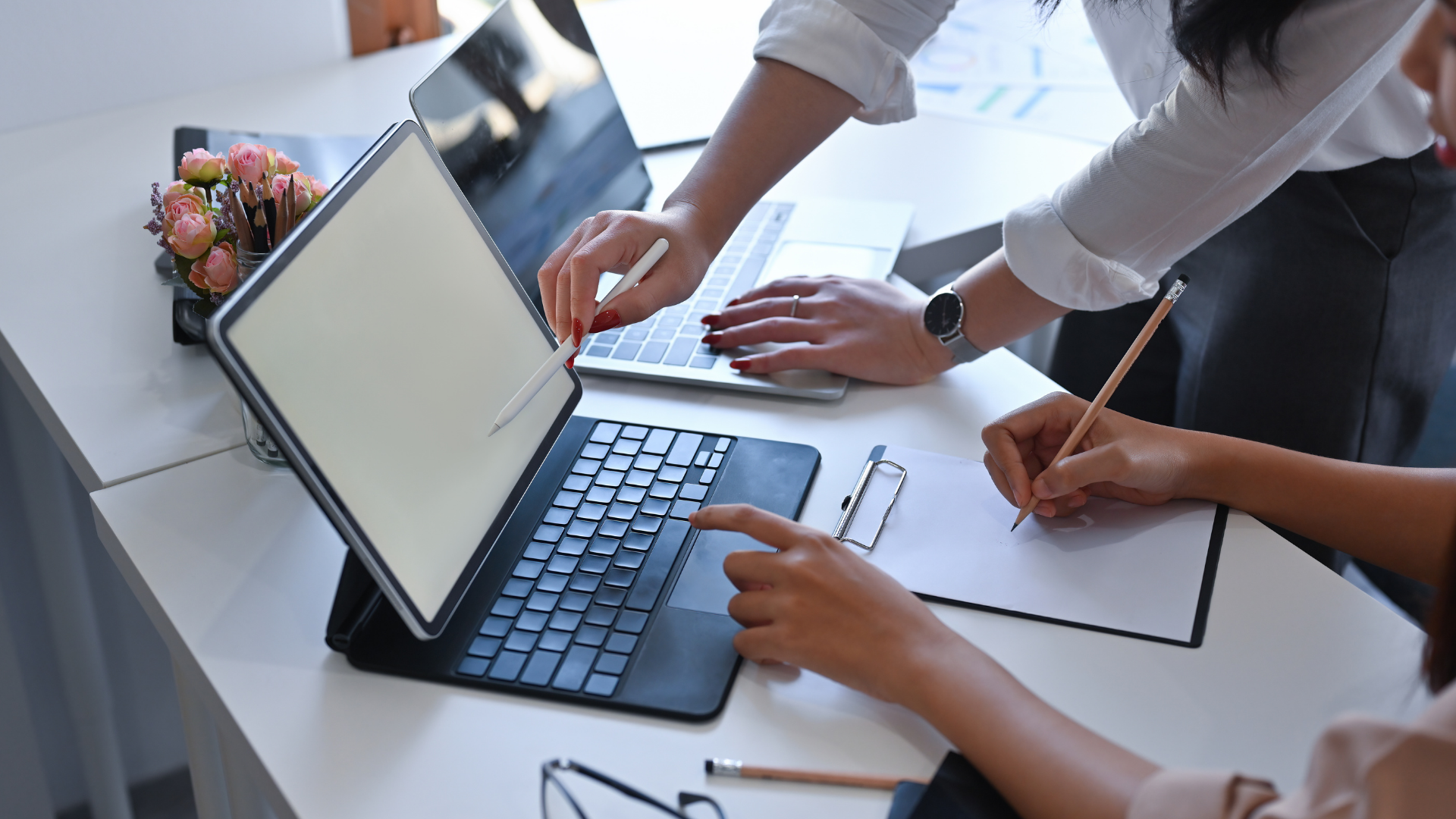 Warm toned abstract lines